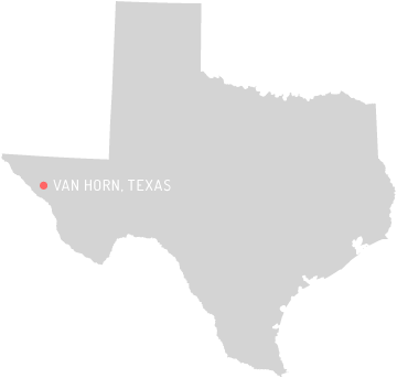 Map of Van Horn, Texas